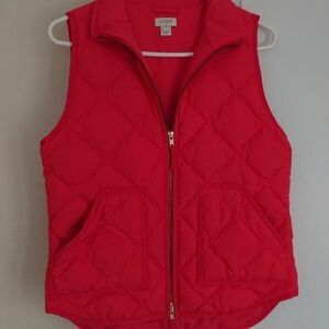 J. Crew Pink Diamond Quilted Puffy Puffer Vest sz S
